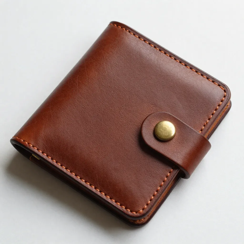 Rich leather wallet surface texture